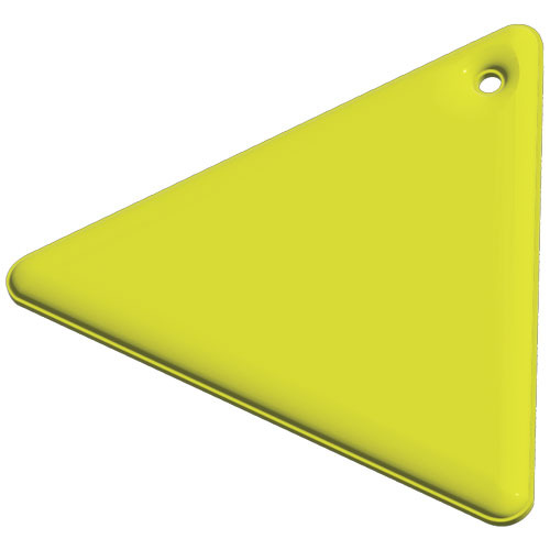 RFX™ reflective odblaskowa zawieszka z TPU, trójkąt Neonowy żółty 1PR10113 (2)