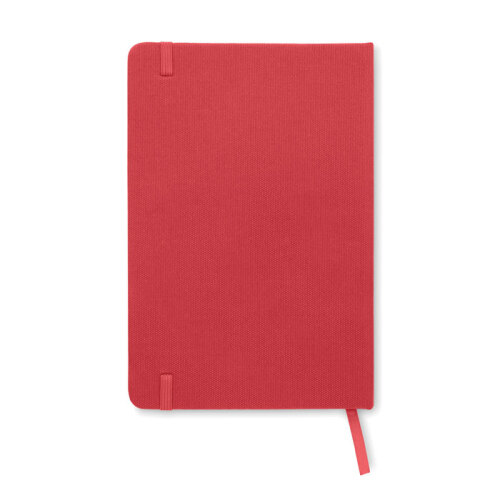 Notatnik A5, okładka 600D RPET czerwony MO9966-05 (1)