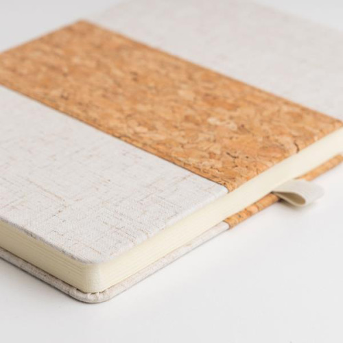 Notes A5 z okładką z lna i korka / BigBang Natural IP25058580 (4)