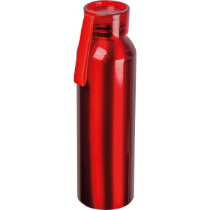 Butelka z aluminium z recyklingu CORK 600 ml Czerwony