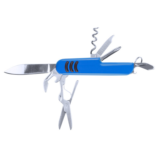 Nóż wielofunkcyjny, scyzoryk niebieski V8702-11 