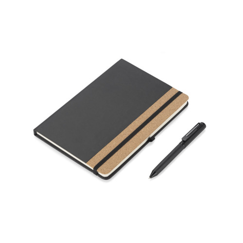 Zestaw - notes z długopisem ZENIX A5 Czarny 18002-02 (1)