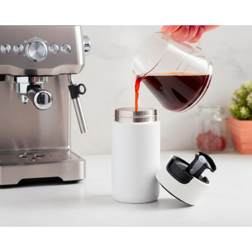 Kubek termiczny 400 ml Air Gifts z ceramiką | Nabila Biały VA050-02 (5)