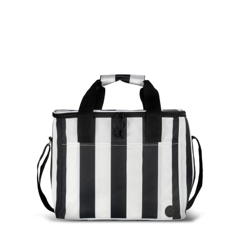 CITY TORBA TERMICZNA STRIPE rPET DUŻA, CZARNO-BIAŁY Czarno-Biały 5018597- 