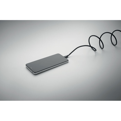 Pleciony kabel magnetycznyRPET Czarny MO2778-03 (4)