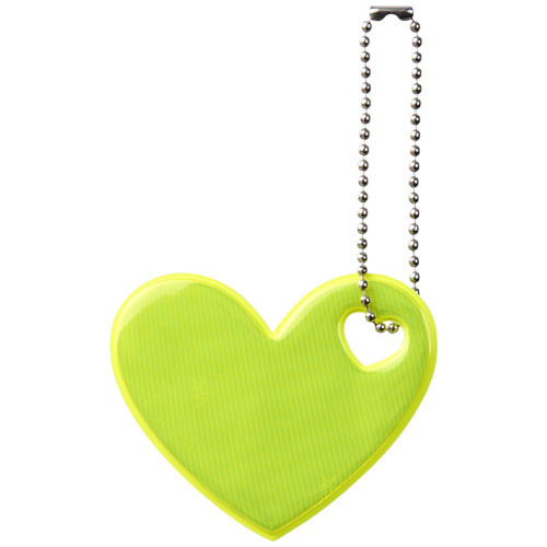 Zawieszka odblaskowa serce Neonowy żółty 1PR01406 (2)
