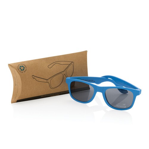 Okulary przeciwsłoneczne, PP z recyklingu niebieski P453.895 (6)