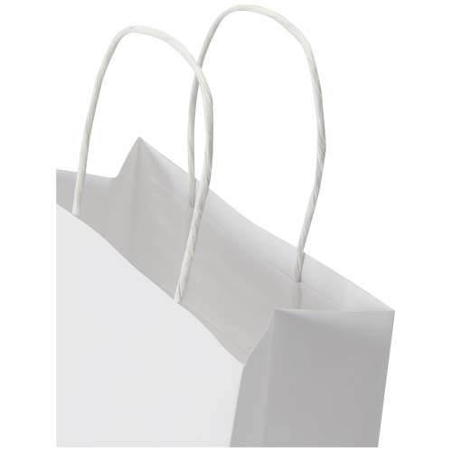 Kraft - torba papierowa z tektury 120 g/m² ze skręcanymi uchwytami – 18 x 9 x 23 cm Biały 1ZM02101 (3)
