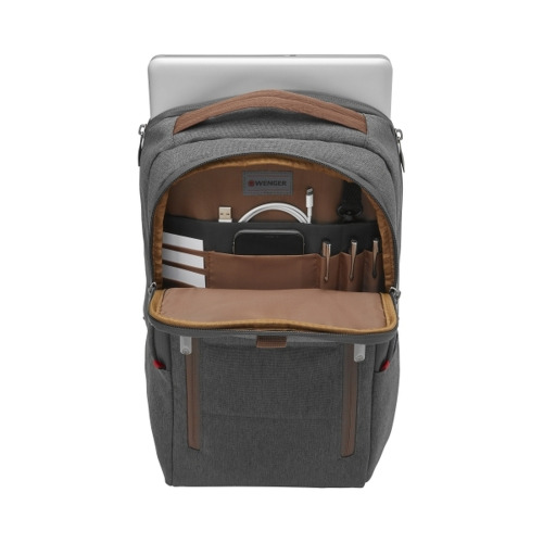 Plecak na laptopa z saszetką Wenger City Style Upgrade 16'' Szary W606489 (5)