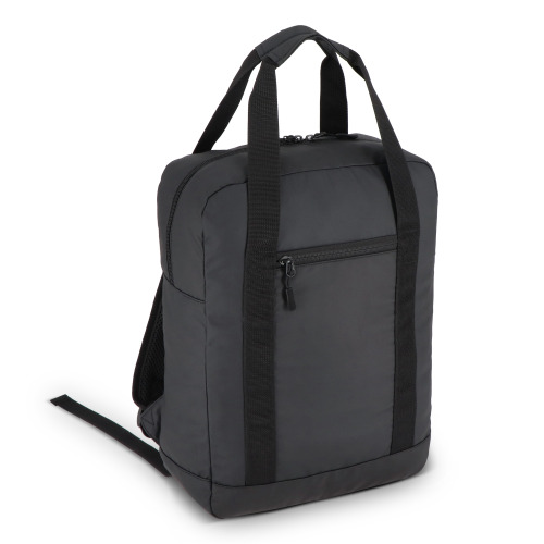 Plecak z powłoką PU, wykonany z materiału R-PET 600D, 27,5 x 12 x 37,5 cm, 12 l Czarny LT95362-N0002 