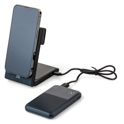 Magnetyczna ładowarka bezprzewodowa 3 w 1, 15W Czarny VB139-03 (3)