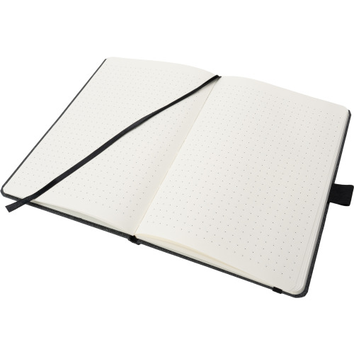 Notatnik A5 w kropki z papieru z recyklingu AGNESE Czarny 2179903 (1)