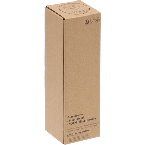 Butelka szklana SANTA CRUZ 500 ml Przeźroczysty 154166 (6)