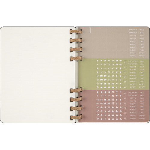 Spiralny kalendarz MOLESKINE Life Czarny VM490-03/2025 (15)