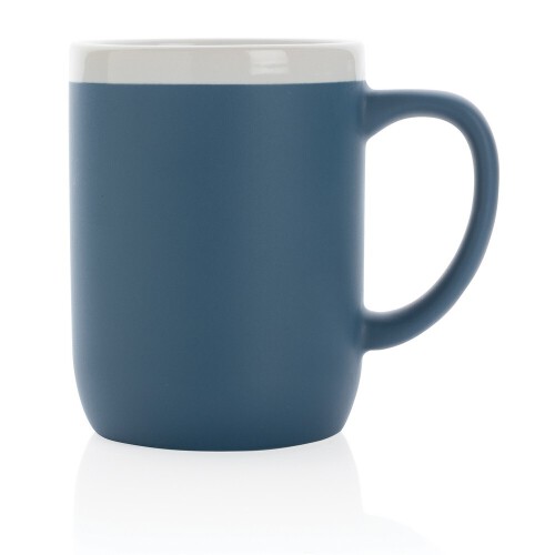 Kubek ceramiczny 300 ml blue, white P434.095 (1)