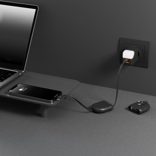 Xoopar ICE-R Chowany kabel USB-C i Lightning 60 W 1 metr Czarny LT41034-N0002 (3)