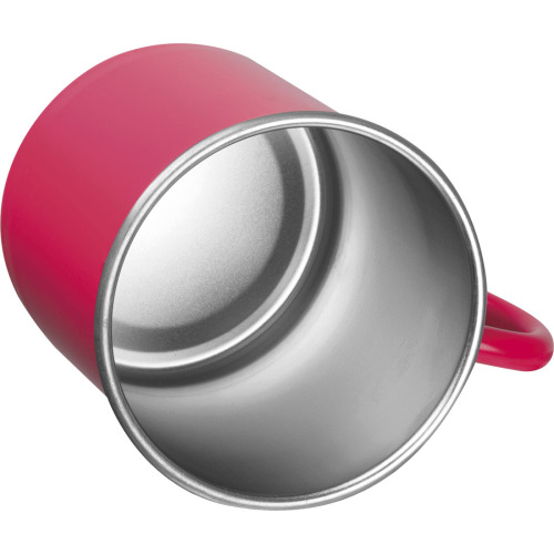 Kubek stalowy 350 ml TREZZO Czerwony 438005 (1)