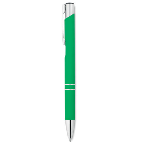Długopis z gumowym wykończenie zielony MO8857-09 