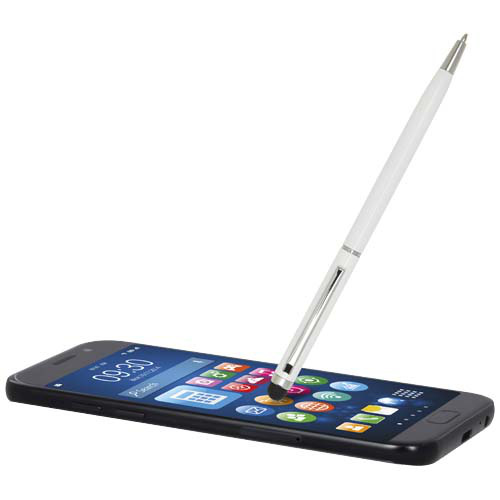 Ore aluminium ballpoint pen with stylus Biały 10625601 (4)