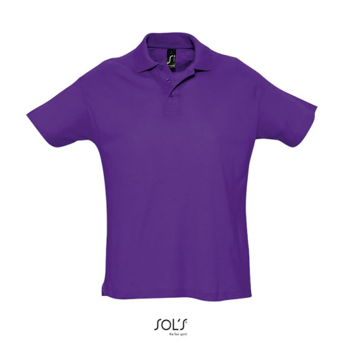 SUMMER II Męskie POLO 170g Dark purple S11342-DA-XS 