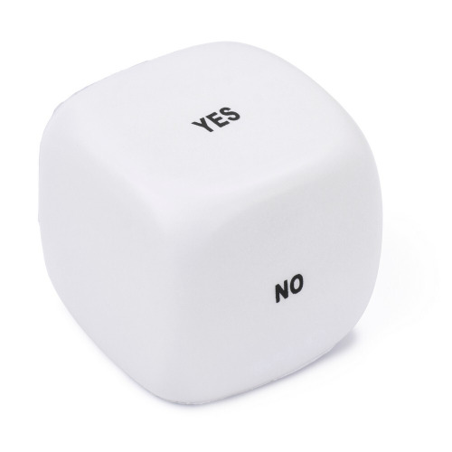 Antystres "kostka decyzyjna" Biały V2556-02 
