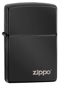 Zapalniczka Zippo Classic z logo Czarny połysk