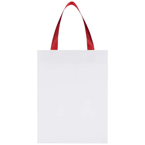 Torba papierowa Smartfold 210 g/m² z uchwytami ze wstążki i błyszczącym laminowaniem – 24 x 10 x 32 cm Czerwony 1ZM01221 (1)