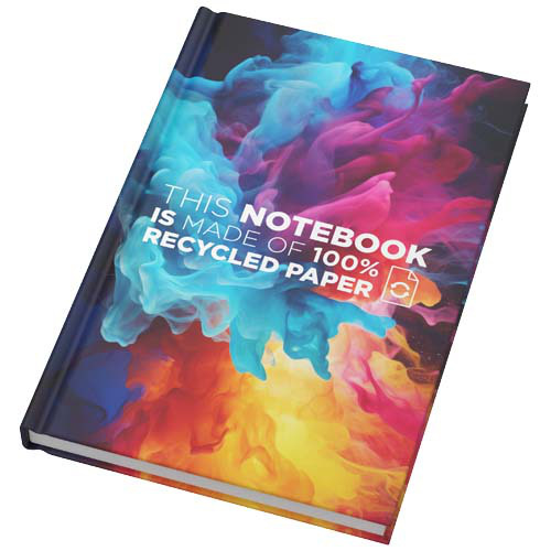 Notatnik Novella Brontë w formacie A5 z twardą okładką z papieru z recyklingu – 100 kartek Biały 21088701 