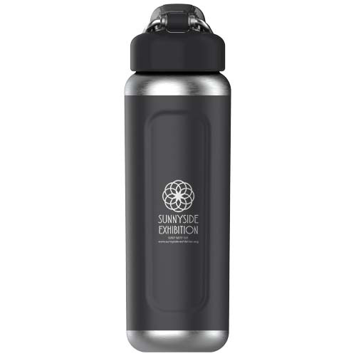 Termoizolowany bidon na wodę Stanley Classic Wellspring 710 ml wykonany z recyklingowanej stali nierdzewnej Czarny 10098090 
