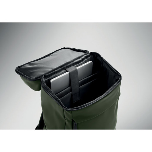 Plecak na laptopa 15" PU Ciemnozielony MO3122-60 (5)