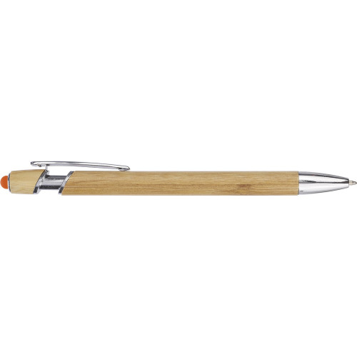 Bambusowy długopis, touch pen Pomarańczowy VA442-07 