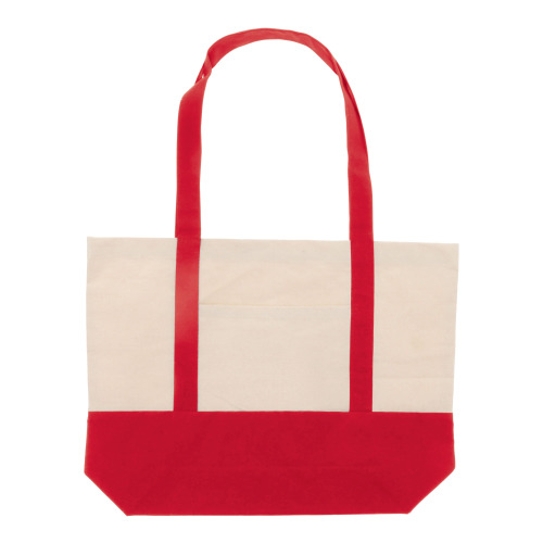 Torba plażowa płótno bawełniane OEKO-TEX® 280g/m² 42x10x30cm Czerwony LT95247-N0021 (2)