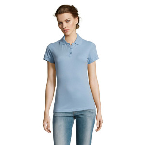 PRIME Damskie POLO 200g Sky Blue Pique