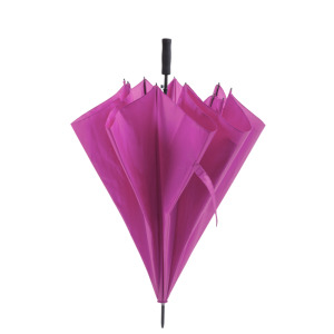 Duży wiatroodporny parasol automatyczny Fuksja