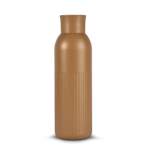 Sagaform Tekla Push stalowa butelka z zakrętką (z recyklingu) 500 ml Brązowy