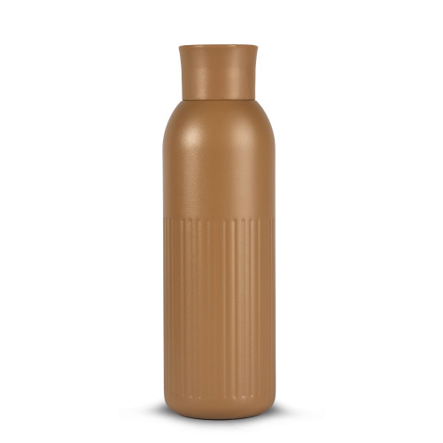 Sagaform Tekla Push stalowa butelka z zakrętką (z recyklingu) 500 ml Brązowy LT52134-N0051 