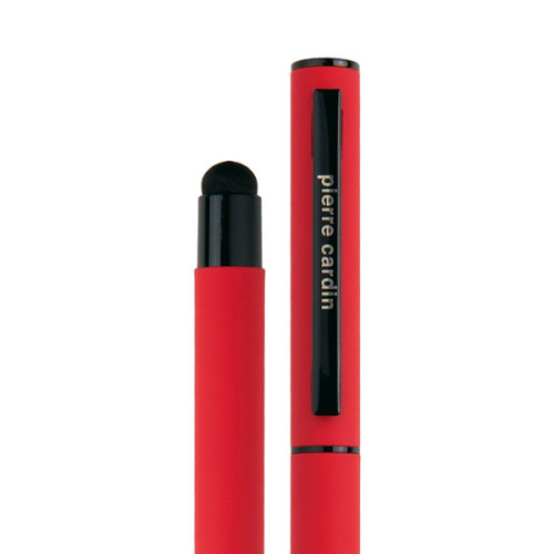 Pióro kulkowe touch pen, soft touch CELEBRATION Pierre Cardin Czerwony B0300603IP305 (4)