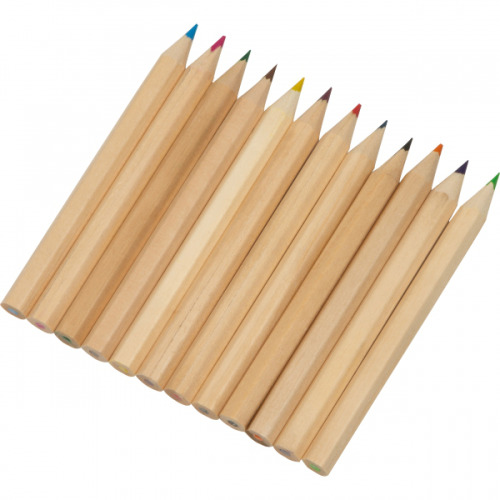Kredki drewniane 12 kolorów ASHTON Wielokolorowy 14459mc (3)