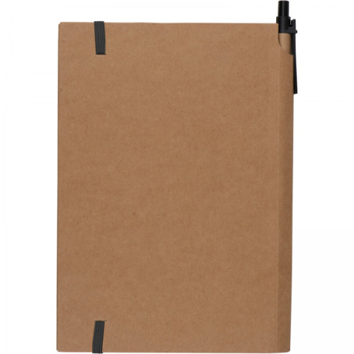 Notatnik A5 w kratkę z długopisem FELIX Brązowy 2058201 (5)