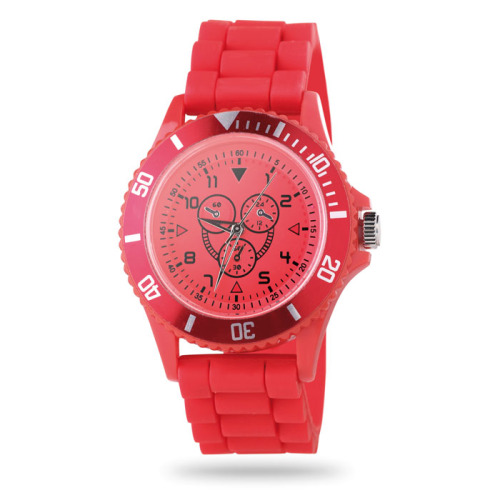 Kwarcowy zegarek na rękę czerwony MO7891-05 