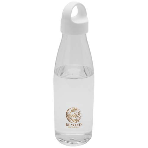 Bergen butelka na wodę o pojemności 800 ml z tworzyw sztucznych pochodzących z recyklingu Przezroczysty bezbarwny 10083501 (1)