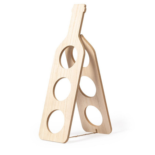 Drewniany stojak na butelki Jasnobrązowy V8232-18 (2)