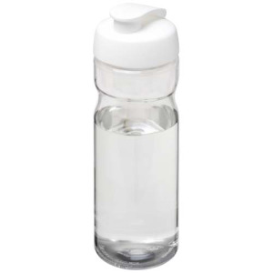 Bidon H2O Eco o pojemności 650 ml z wieczkiem zaciskowym Przezroczysty