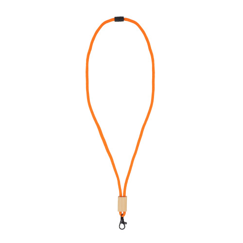 Paracord R-PET lanyard Pomarańczowy LT95306-N0026 