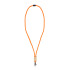 Paracord R-PET lanyard Pomarańczowy LT95306-N0026  thumbnail