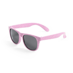 Okulary przeciwsłoneczne ze słomy pszenicznej różowy
