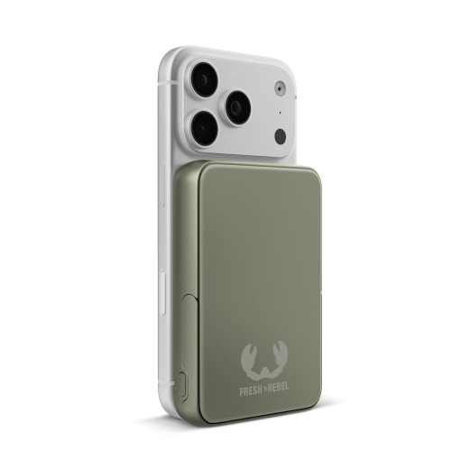 Fresh 'n Rebel Powerbank bezprzewodowy 10000 mAh kompatybilny z MagSafe Dried Green LT49745-N0049 (4)