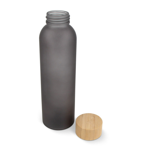 Butelka na wodę ze szkła i bambusa 500 ml Ciemnoszary LT98849-N0060 (2)