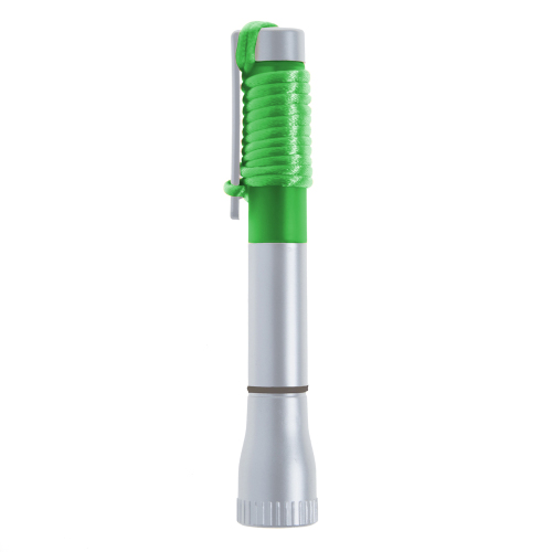 Długopis, latarka 2 LED zielony V1654-06 (1)