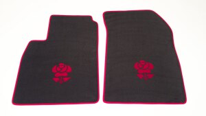 Dywaniki samochodowe welurowe standard z napisem lub logo czarny